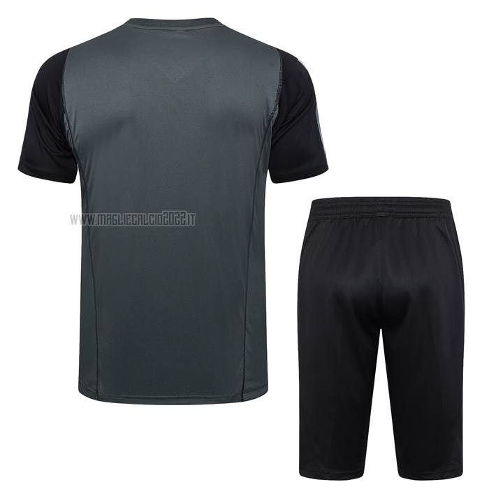 Tuta da Track del Real Madrid Manga Corta 2023-2024 Verde - Pantalon Corto